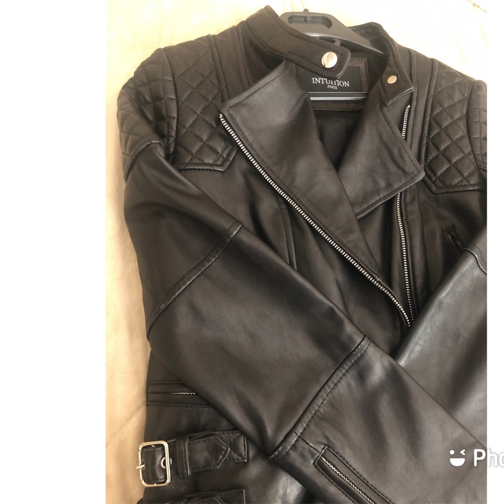 Black leather jacket - Picture 7 of 9